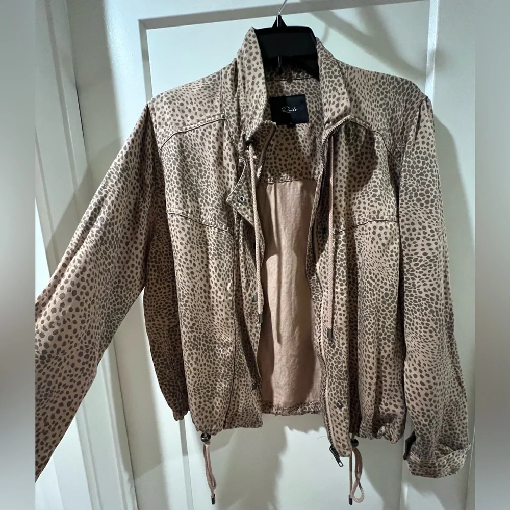Rails Leopard Print Bomber Jacket - Picture 2 of 4